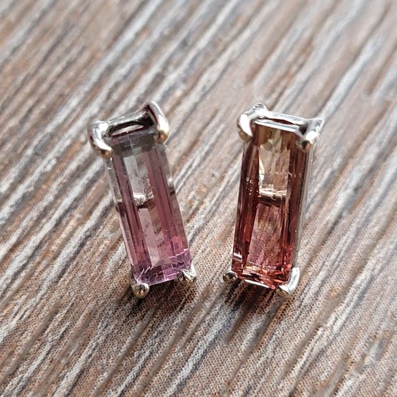 Natural Watermelon Tourmaline, Afghan, 2.5 CT, 14 KT gold setting - Picture 1 of 4
